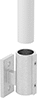 Image of ProductInUse. Front orientation. Exploded view. Slip-On Framing and Fittings. Aluminum Slip-On Framing and Fittings, Rail Mounts, Rectangular.