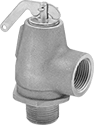 Image of Product. Front orientation. Pressure-Relief Valves. Fast-Acting Pressure-Relief Valves for Ultra-Low-Pressure Steam, 90° Elbow.