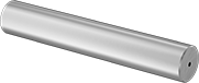 Image of Product. Front orientation. Tungsten. C2 Carbide, Tungsten Carbide, Rods with Coolant Hole.