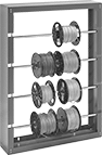 Image of Product. Front orientation. Spool Racks. Wall-Mount Spool Racks.