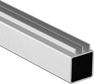 Image of Product. Front orientation. Standard. Rails, Double-Slotted Rail.