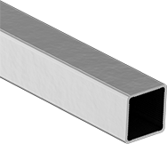Image of Product. Front orientation. Standard. Rails, Square Rail.