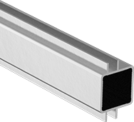 Image of Product. Front orientation. Standard. Rails, I-Slotted Rail.