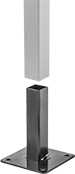 Image of ProductInUse. Front orientation. Exploded view. Press-Fit Framing and Fittings. Rail Mounts.