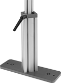 Image of Product. Front orientation. T-Slotted Framing and Fittings. Feet for T-Slotted Framing, Adjustable-Height Legs.