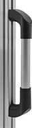 Image of ProductInUse. Front orientation. T-Slotted Framing and Fittings. Handles for T-Slotted Framing, Pull Handles, Cut-to-Length Pull Handles.