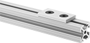 Image of ProductInUse. Front orientation. T-Slotted Framing and Fittings. Mounting Plates for T-Slotted Framing, Rectangular Mounting Plates.