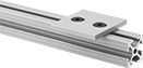 Image of ProductInUse. Front orientation. T-Slotted Framing and Fittings. Mounting Plates for T-Slotted Framing, Square Mounting Plates.