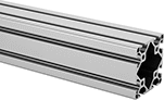 Image of Product. Front orientation. T-Slotted Framing and Fittings. T-Slotted Framing Rails, Quad Rails.