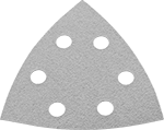 Image of Product. Front orientation. Sandpaper. Hook and Loop Vacuum Sanding Sheets for Oscillating Tools.