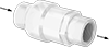 Ultra-Chemical-Resistant Threaded Check Valves