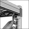 Heavy Duty Vented Plastic Shelving