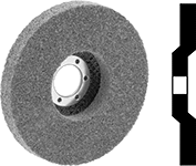 Image of Product. Front orientation. Contains MultipleImages. Grinding Wheels. Grinding Wheels with Nylon Mesh for Angle Grinders—Use on Metals.