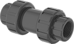 Image of Product. Front orientation. Check Valves. Threaded Check Valves for Harsh Chemicals, PVC Body—Ball.