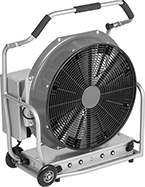 Image of Product. Front orientation. Blowers. Smoke Removal Blowers, Battery Powered, Mobile.