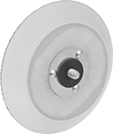 Image of Product. Back. Back orientation. Backup Pads. Uniform Finish, Hook and Loop Mount.