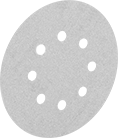 Image of Product. For Eight-Hole Vacuum Sanders. Front orientation. For 8 Vacuum Holes. Hook and Loop Vacuum Sanding Discs.