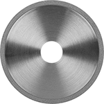 Image of Product. Front orientation. Cutoff Wheels. Bench and Surface Grinder Cutoff Wheels for Hard Metal.