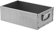 Image of Product. Front orientation. Tote Boxes. Steel Tote Boxes .