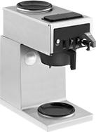 Image of Product. Front orientation. Coffee Makers. Drip Coffee Makers, With Inline Water Connection, Hot-Water Spout, and Top Warming Plate.