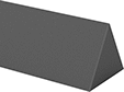 Image of Product. Front orientation. Polishing Stones. Polishing Stones for Steel, Straight Triangular.