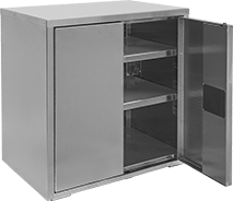 Image of Product. Front orientation. Cabinets. Harsh Environment Bench-Height Shelf Cabinets.