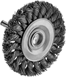 Image of Product. Front orientation. Wheel Brushes. Aggressive-Cleaning Wheel Brushes with Shank .