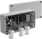 Image of Product. Front orientation. Float Switch Relays. Polycarbonate Body.