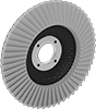 Arbor-Mount Flap Sanding Discs for Stainless Steel and Hard Metals