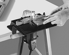 Image of ProductInUse. Front orientation. Rotary Tool Router Tables. Dremel Rotary Tool Router Tables.