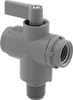 Compact Plastic Threaded Diverting Valves