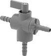 Image of Product. Front orientation. Diverting Valves. Diverting Valves with Barbed Fittings .