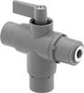 Image of Product. Front orientation. Diverting Valves. Diverting Valves with Push-to-Connect Fittings .