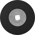 Image of Product. Side1 orientation. Cutoff Wheels. Quick-Change Angle Grinder Cutoff Wheels for Metal, Type 1 Grinding Wheel.