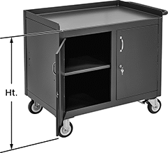 Image of Product. Front orientation. Contains Annotated. Workbenches. Cabinet Workbenches, Style D.