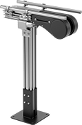 Image of Product. Front orientation. Conveyors. Modular Mini Chain Belt Conveyors, Idler Assemblies.