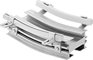 Image of Product. Front orientation. Conveyors. Modular Mini Chain Belt Conveyors, Incline Conveyors.