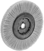 Image of Product. Tampico Bristles. Front orientation. Wheel Brushes. Low-Scratch Wheel Brushes , For Use With Bench and Pedestal Grinders, Tampico Bristles.