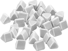 Image of Product. Front orientation. Tumbling Media. Deburring and Edge-Rounding Media for Aluminum, Brass, and Soft Metals, Triangle.
