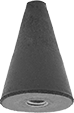 Image of Product. Front orientation. Grinding Bits. Rubber-Cushioned Abrasive Grinding Bits without Shank for Metals , Style 4.
