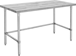 Image of Product. Front orientation. Tables. Wood-Top Tables, Style D.