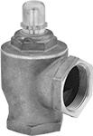 Image of Product. Front orientation. Female Inlet. Pressure-Relief Valves for Water.