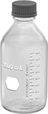 Image of Product. Front orientation. Bottles. Graduated Glass Bottles, Round.