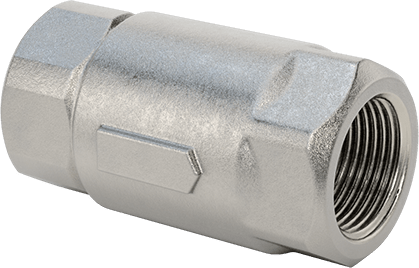 Image of Product. Back orientation. 316 Stainless Steel Check Valve, for Steam, 1 NPT Female.