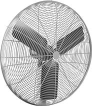 Image of Product. 36" Blade Dia.. Front orientation. 36" Diameter Blade. High-Visibility Wall-Mount Fans.