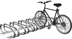 Image of Product. Front orientation. Bicycle Racks. Style B.