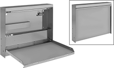 Image of Product. Front orientation. Contains Inset. Desks. Wall-Mount Desks, Style A.