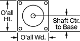 Image of Attribute. Front orientation. Contains Annotated. Economy Stepper Motors, Motors.