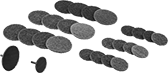 Image of Product. Front orientation. Sanding Discs. Nylon Mesh Hook and Loop Sanding Disc Assortments.