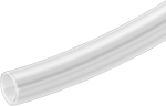 Image of Product. Male. Front orientation. Pipe and Fittings. Clear-View Standard-Wall Plastic Pipe Nipples and Pipe for Water, Flexible Pipe—Unthreaded, Cement Socket Male.